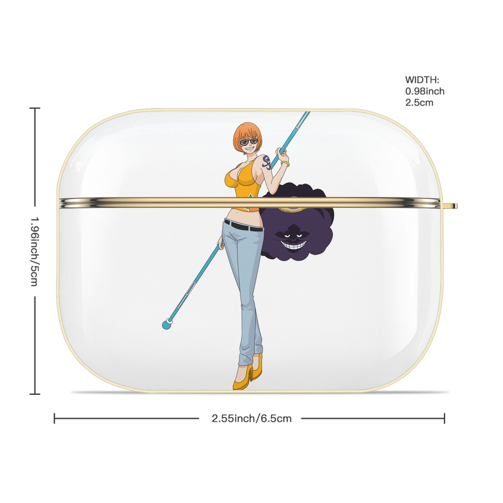 ワンピース ナミ ONE PIECE Nami 【AirPods Pro用】ハードシェル保護ケース｜耐衝撃・防指紋・カラビナ付き商品仕様