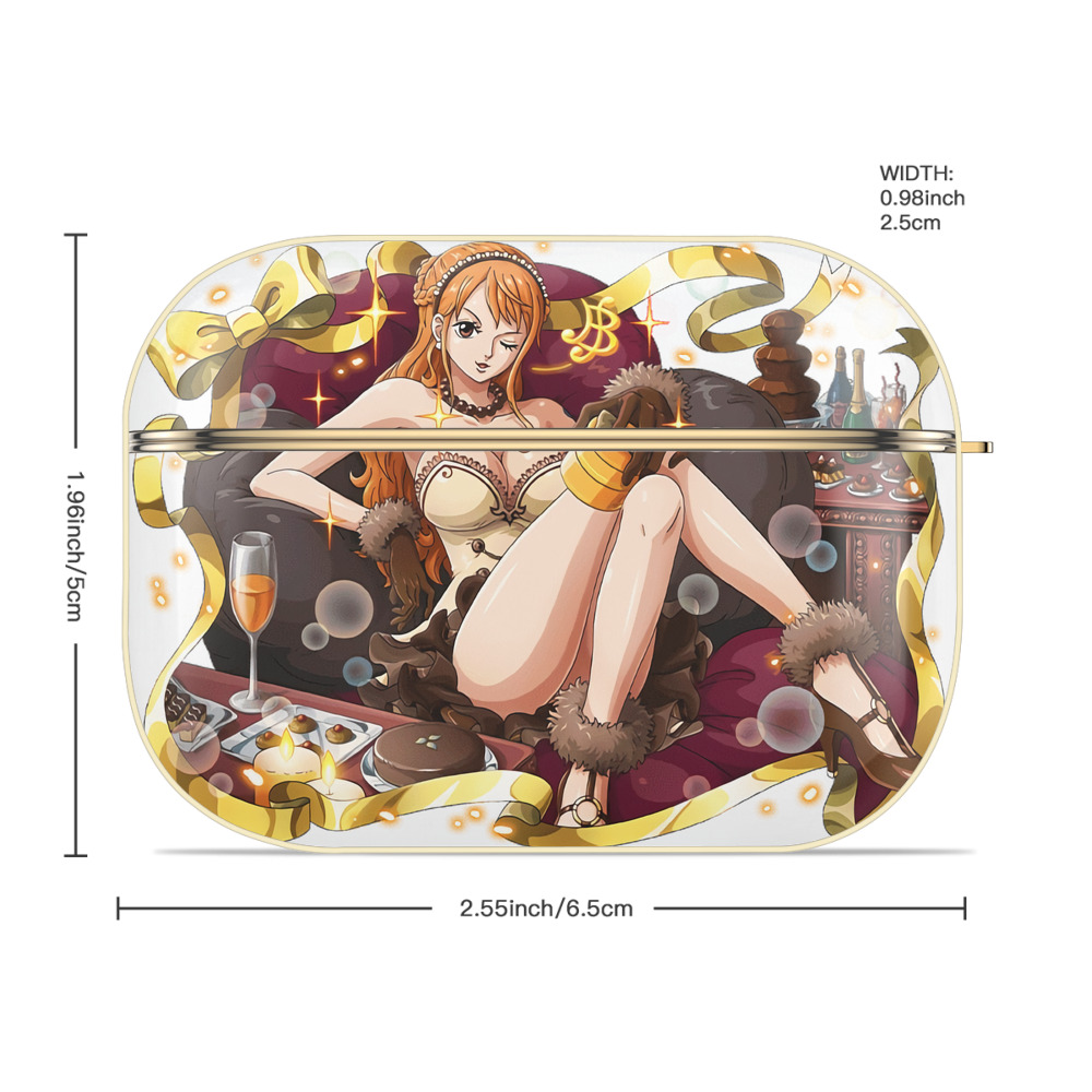 ワンピース ナミ ONE PIECE Nami 【AirPods Pro用】ハードシェル保護ケース｜耐衝撃・防指紋・カラビナ付き商品仕様