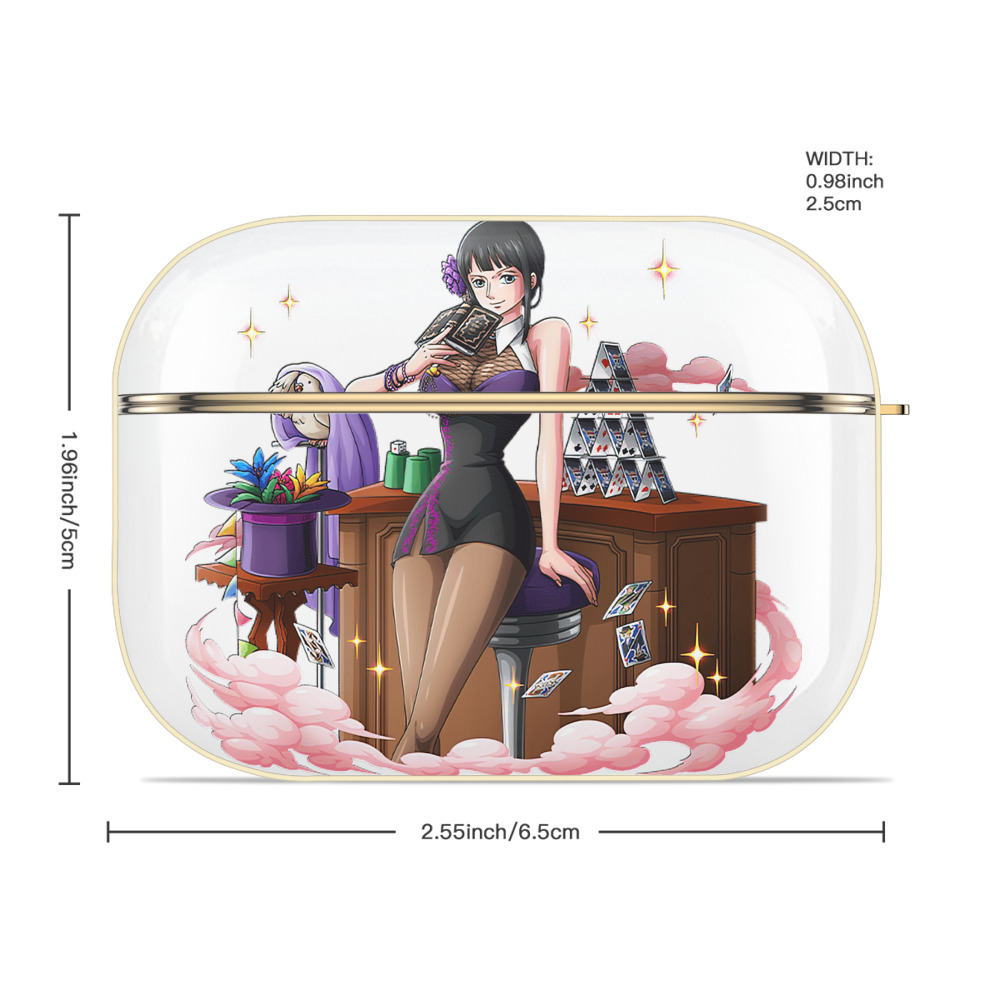 ワンピース ニコ・ロビン ONE PIECE Nico Robin 【AirPods Pro用】ハードシェル保護ケース｜耐衝撃・防指紋・カラビナ付き商品仕様