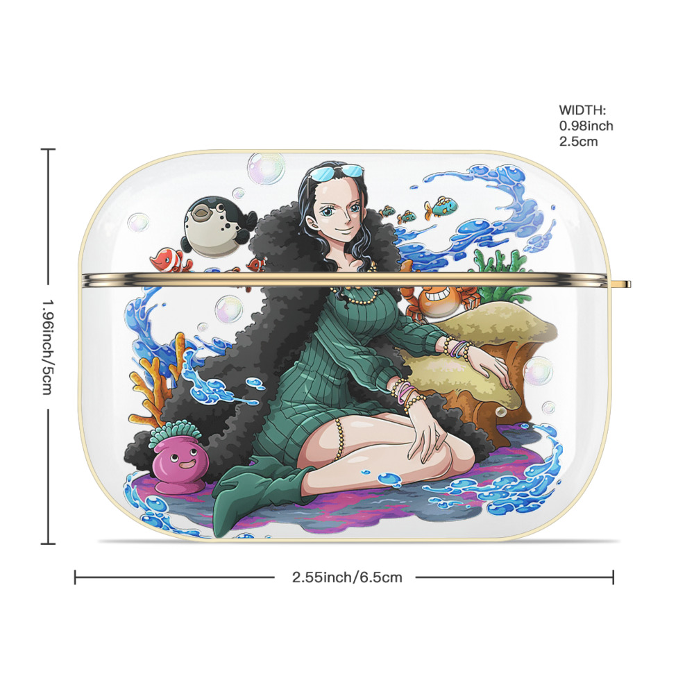 ワンピース ニコ・ロビン ONE PIECE Nico Robin 【AirPods Pro用】ハードシェル保護ケース｜耐衝撃・防指紋・カラビナ付き商品仕様