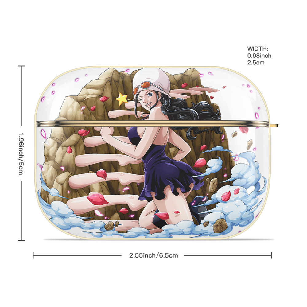 ワンピース ニコ・ロビン ONE PIECE Nico Robin 【AirPods Pro用】ハードシェル保護ケース｜耐衝撃・防指紋・カラビナ付き商品仕様