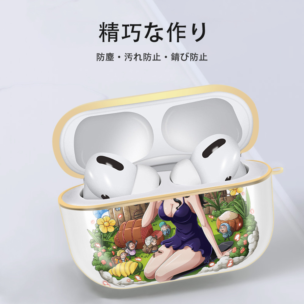 ワンピース ニコ・ロビン ONE PIECE Nico Robin 【AirPods Pro用】ハードシェル保護ケース｜耐衝撃・防指紋・カラビナ付き商品仕様