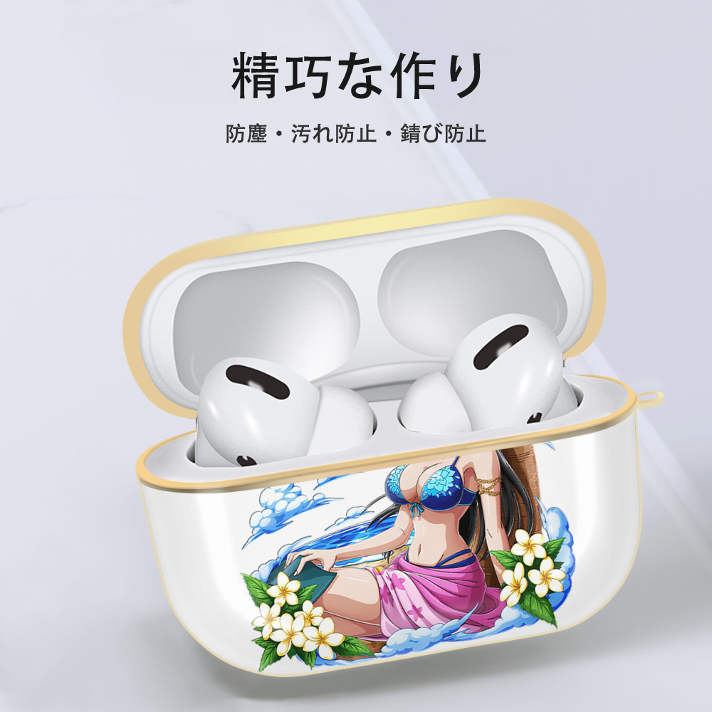 ワンピース ニコ・ロビン ONE PIECE Nico Robin 【AirPods Pro用】ハードシェル保護ケース｜耐衝撃・防指紋・カラビナ付き商品仕様