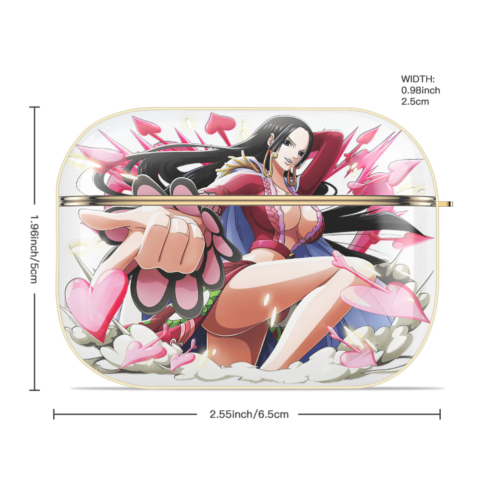 ワンピース ボア・ハンコック ONE PIECE Boa·Hancock 【AirPods Pro用】ハードシェル保護ケース｜耐衝撃・防指紋・カラビナ付き商品仕様
