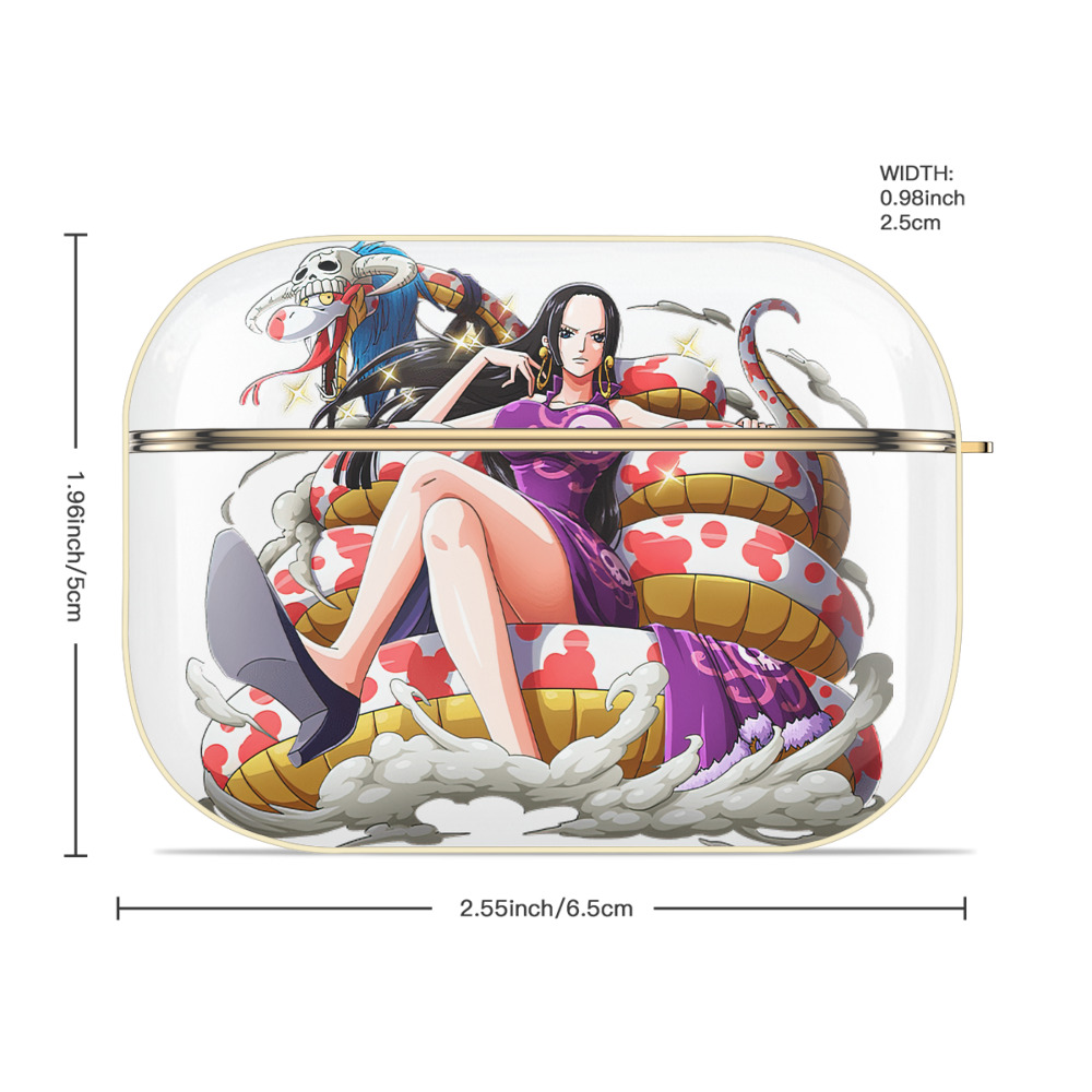 ワンピース ボア・ハンコック ONE PIECE Boa·Hancock 【AirPods Pro用】ハードシェル保護ケース｜耐衝撃・防指紋・カラビナ付き商品仕様