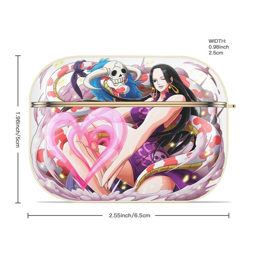 ワンピース ボア・ハンコック ONE PIECE Boa·Hancock 【AirPods Pro用】ハードシェル保護ケース｜耐衝撃・防指紋・カラビナ付き商品仕様
