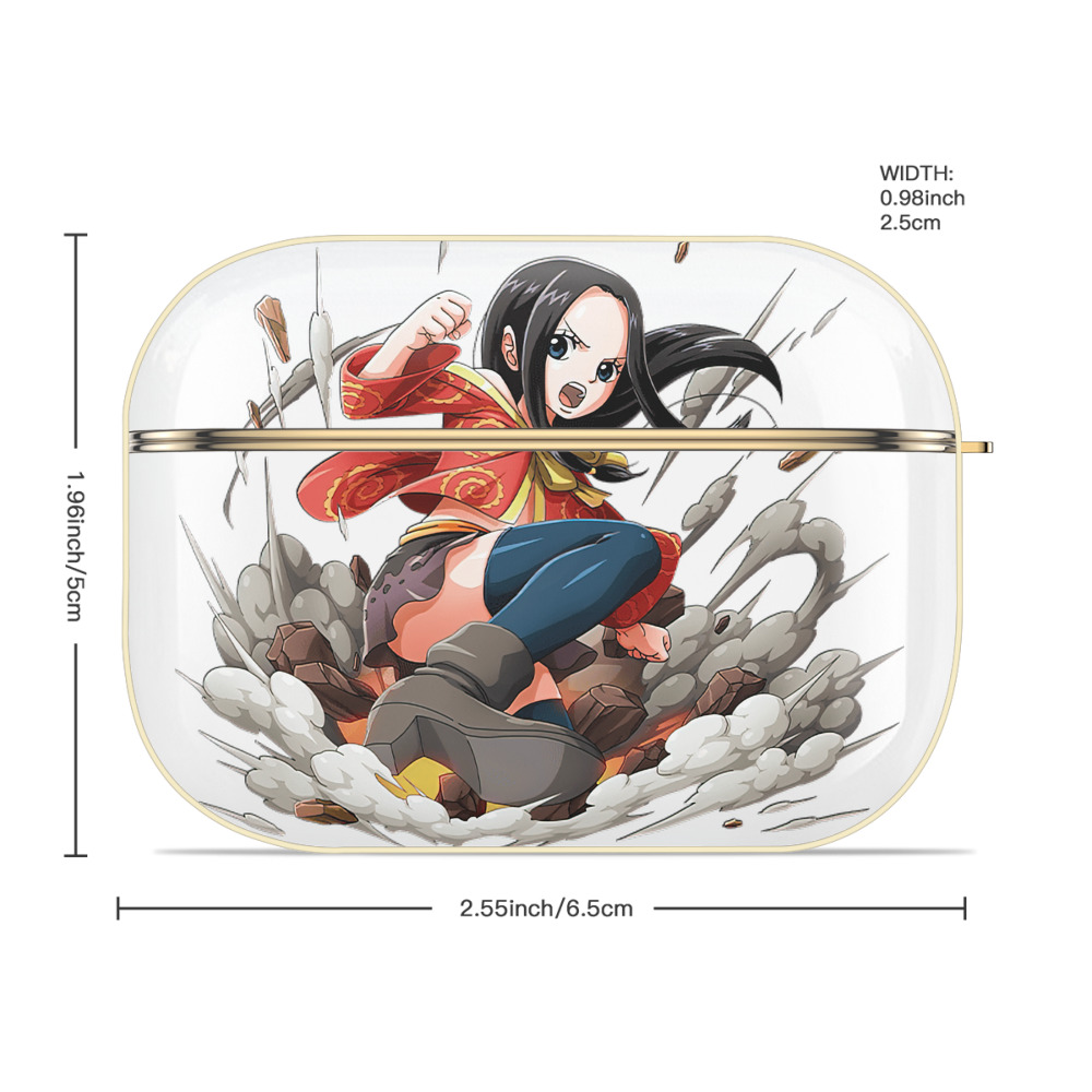 ワンピース ボア・ハンコック ONE PIECE Boa·Hancock 【AirPods Pro用】ハードシェル保護ケース｜耐衝撃・防指紋・カラビナ付き商品仕様