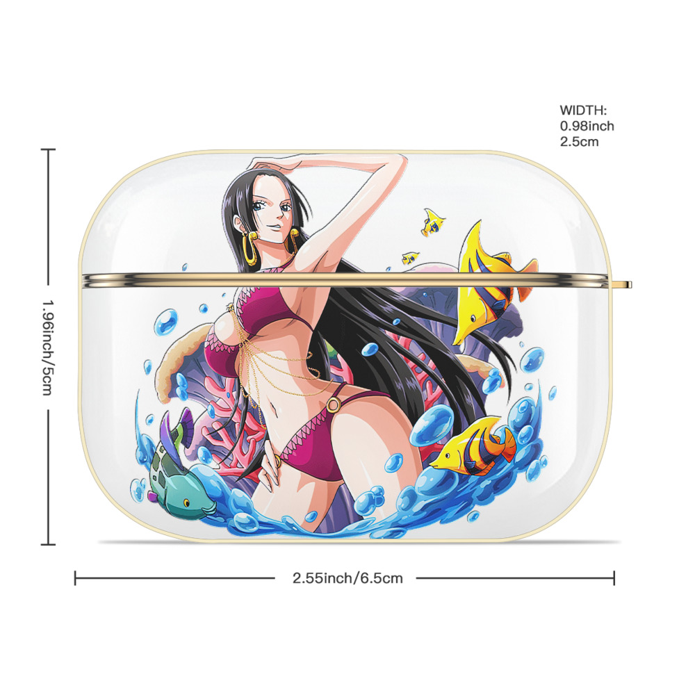 ワンピース ボア・ハンコック ONE PIECE Boa·Hancock 【AirPods Pro用】ハードシェル保護ケース｜耐衝撃・防指紋・カラビナ付き商品仕様