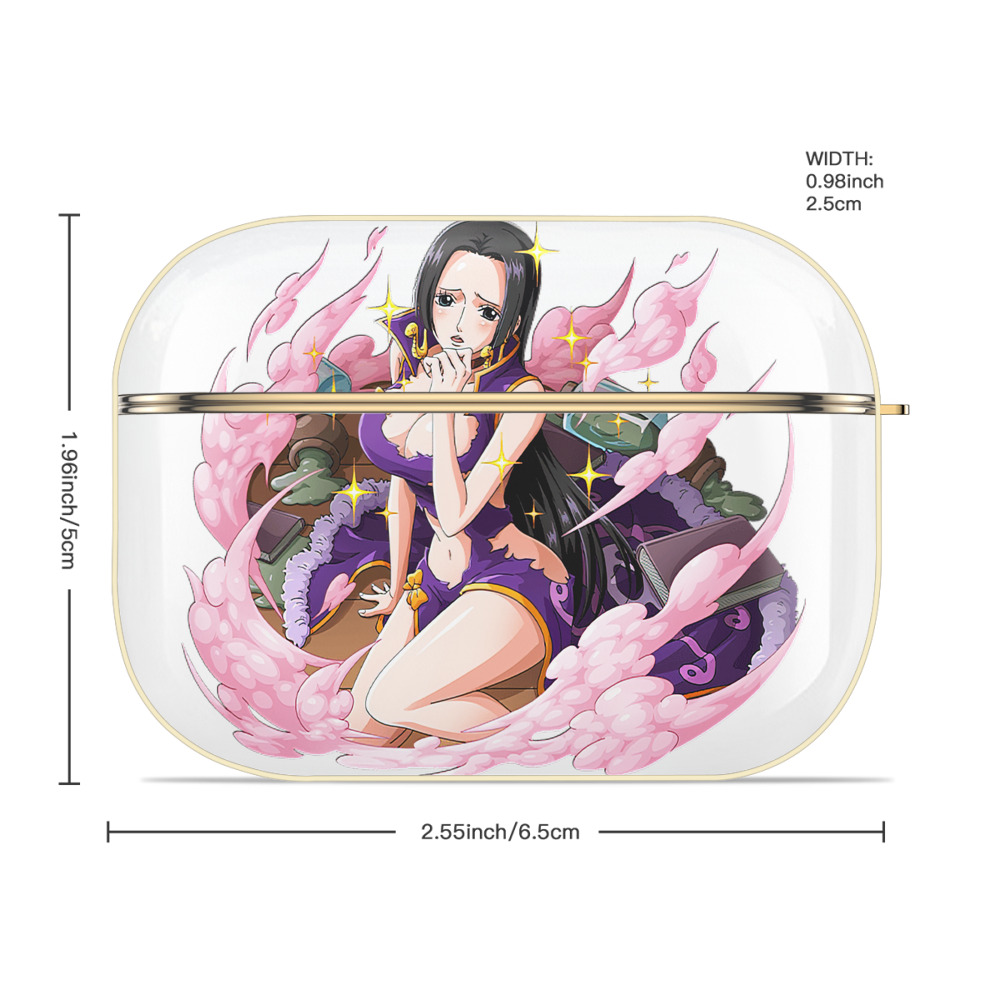 ワンピース ボア・ハンコック ONE PIECE Boa·Hancock 【AirPods Pro用】ハードシェル保護ケース｜耐衝撃・防指紋・カラビナ付き商品仕様