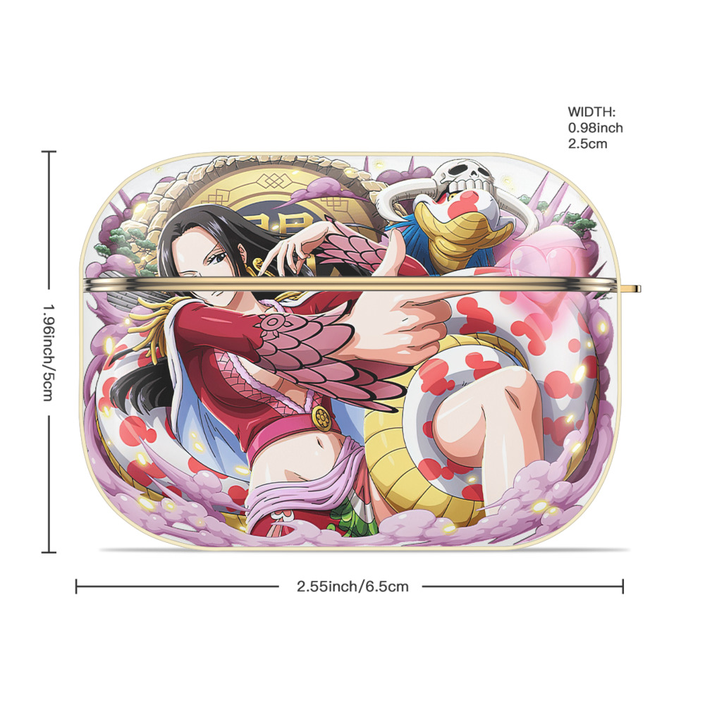 ワンピース ボア・ハンコック ONE PIECE Boa·Hancock 【AirPods Pro用】ハードシェル保護ケース｜耐衝撃・防指紋・カラビナ付き商品仕様