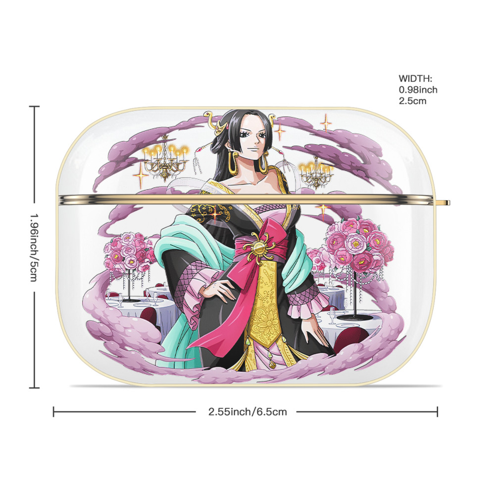 ワンピース ボア・ハンコック ONE PIECE Boa·Hancock 【AirPods Pro用】ハードシェル保護ケース｜耐衝撃・防指紋・カラビナ付き商品仕様