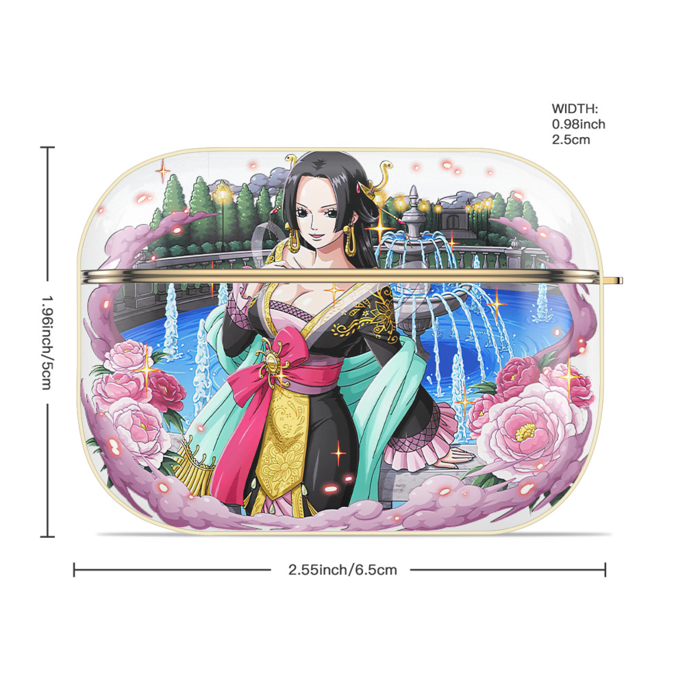 ワンピース ボア・ハンコック ONE PIECE Boa·Hancock 【AirPods Pro用】ハードシェル保護ケース｜耐衝撃・防指紋・カラビナ付き商品仕様