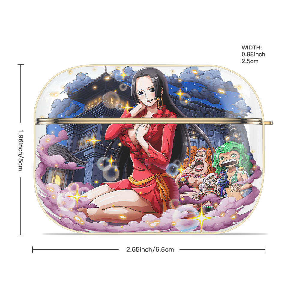 ワンピース ボア・ハンコック ONE PIECE Boa·Hancock 【AirPods Pro用】ハードシェル保護ケース｜耐衝撃・防指紋・カラビナ付き商品仕様