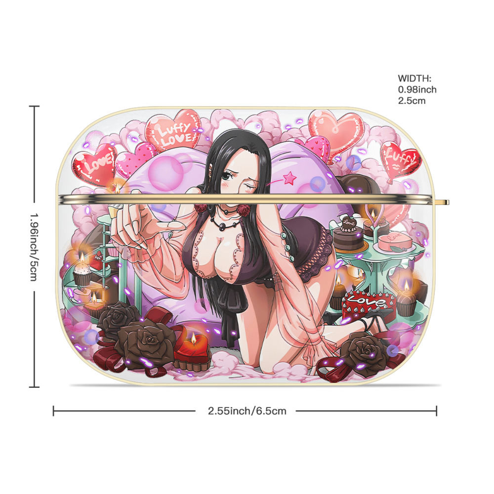 ワンピース ボア・ハンコック ONE PIECE Boa·Hancock 【AirPods Pro用】ハードシェル保護ケース｜耐衝撃・防指紋・カラビナ付き商品仕様