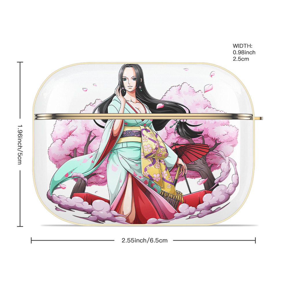 ワンピース ボア・ハンコック ONE PIECE Boa·Hancock 【AirPods Pro用】ハードシェル保護ケース｜耐衝撃・防指紋・カラビナ付き商品仕様