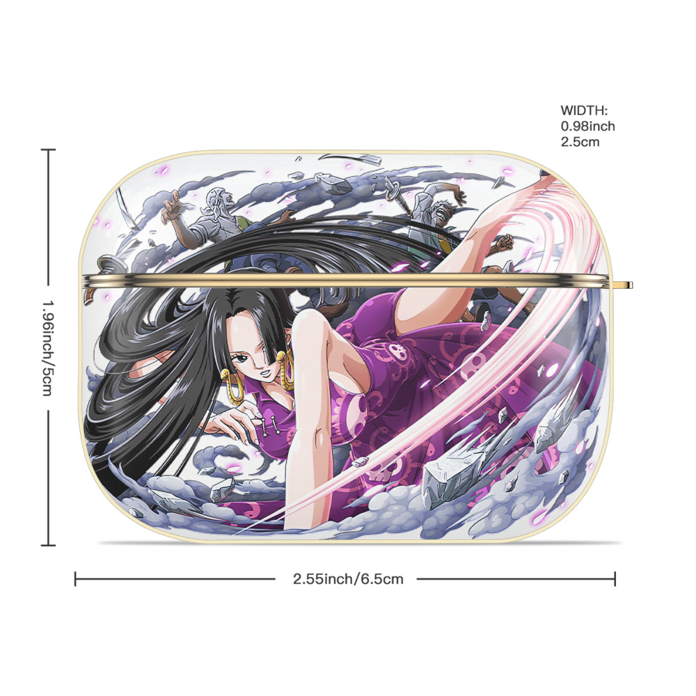 ワンピース ボア・ハンコック ONE PIECE Boa·Hancock 【AirPods Pro用】ハードシェル保護ケース｜耐衝撃・防指紋・カラビナ付き商品仕様