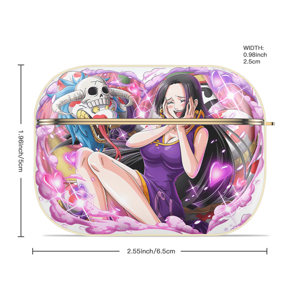 ワンピース ボア・ハンコック ONE PIECE Boa·Hancock 【AirPods Pro用】ハードシェル保護ケース｜耐衝撃・防指紋・カラビナ付き商品仕様