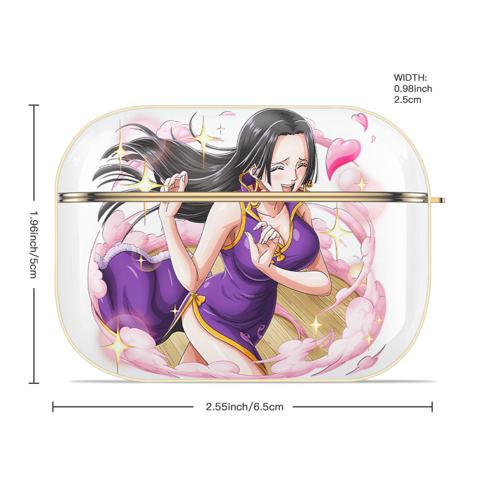 ワンピース ボア・ハンコック ONE PIECE Boa·Hancock 【AirPods Pro用】ハードシェル保護ケース｜耐衝撃・防指紋・カラビナ付き商品仕様