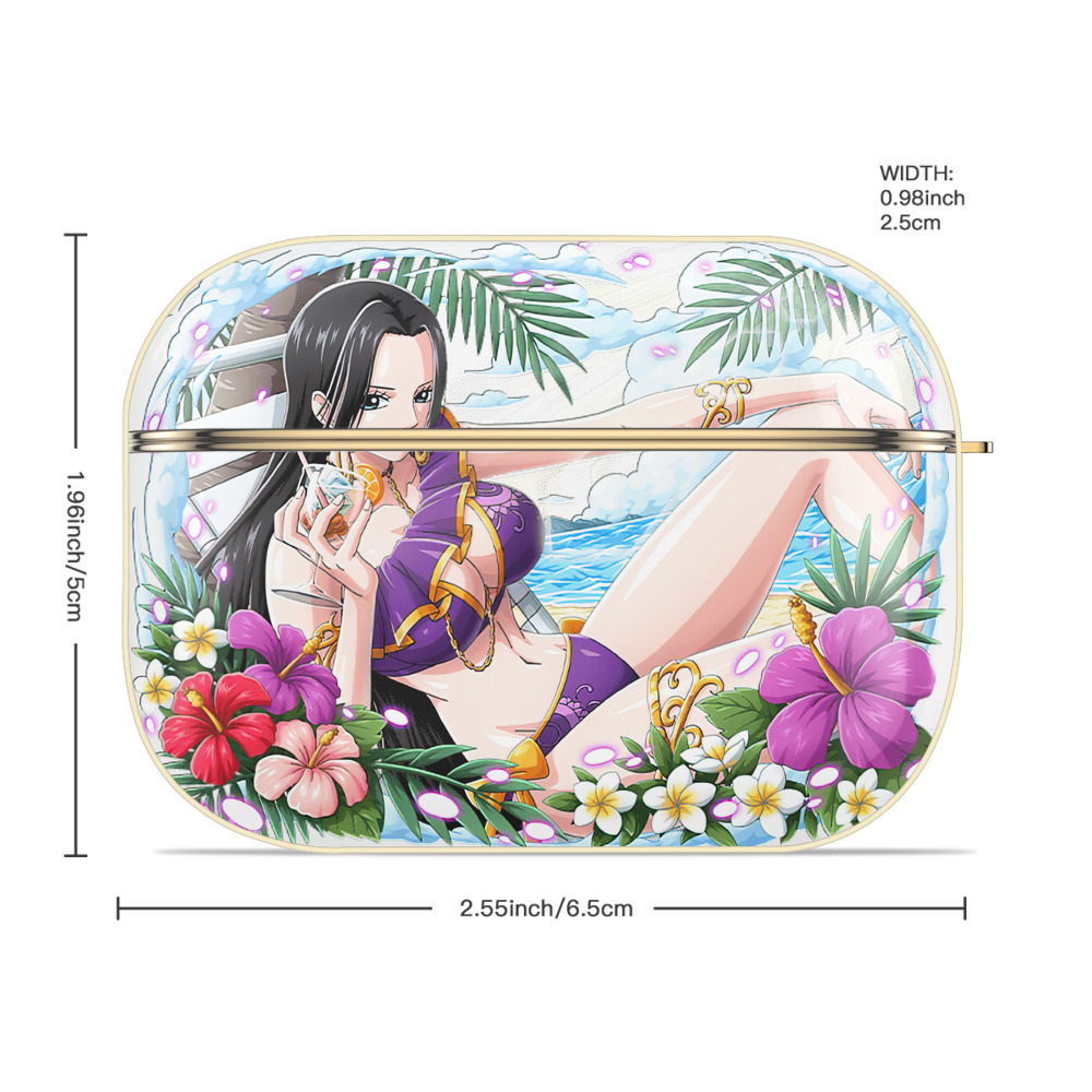 ワンピース ボア・ハンコック ONE PIECE Boa·Hancock 【AirPods Pro用】ハードシェル保護ケース｜耐衝撃・防指紋・カラビナ付き商品仕様