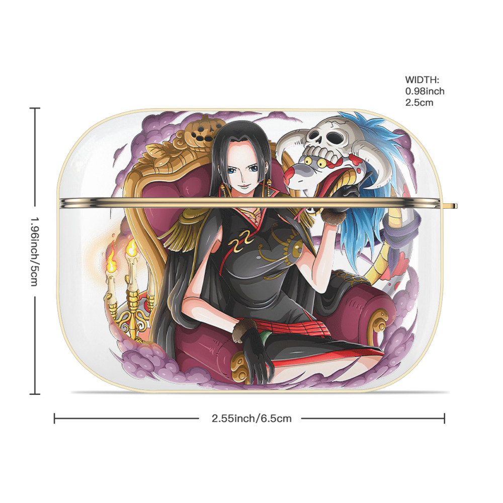 ワンピース ボア・ハンコック ONE PIECE Boa·Hancock 【AirPods Pro用】ハードシェル保護ケース｜耐衝撃・防指紋・カラビナ付き商品仕様