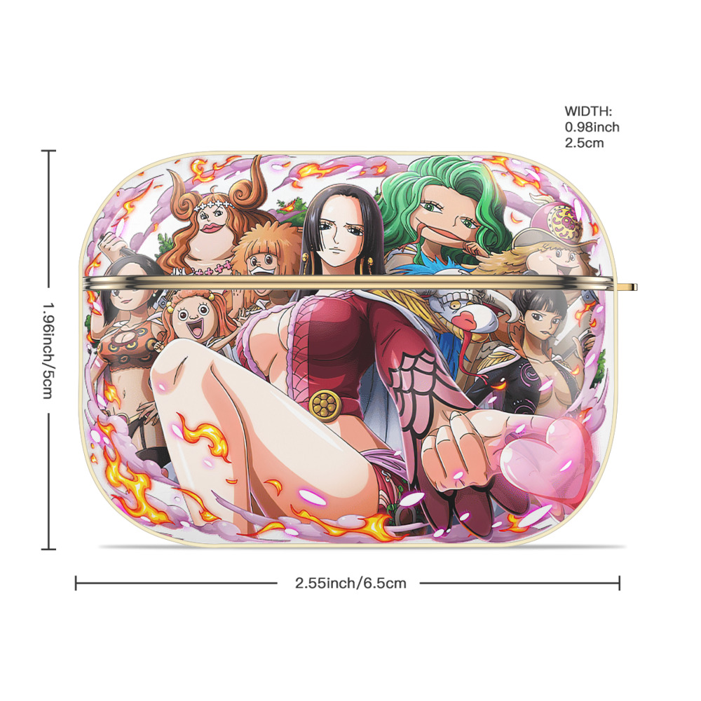 ワンピース ボア・ハンコック ONE PIECE Boa·Hancock 【AirPods Pro用】ハードシェル保護ケース｜耐衝撃・防指紋・カラビナ付き商品仕様