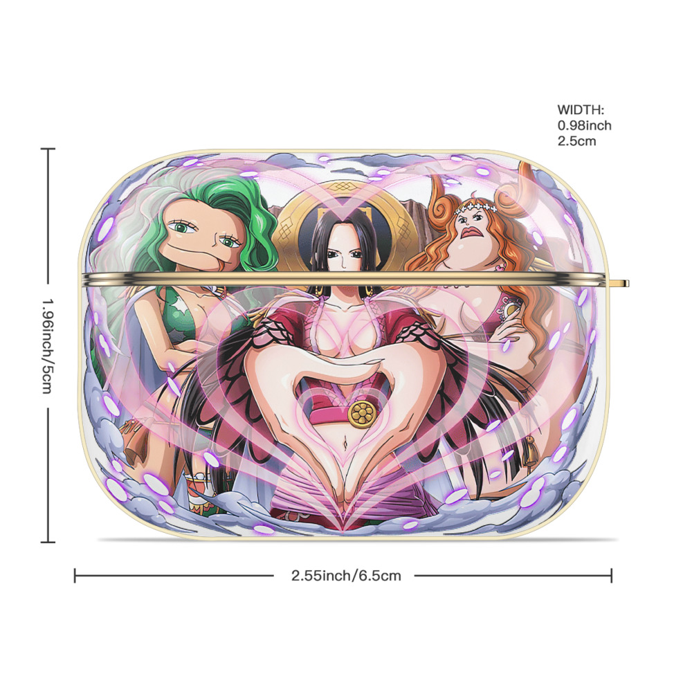 ワンピース ボア・ハンコック ONE PIECE Boa·Hancock 【AirPods Pro用】ハードシェル保護ケース｜耐衝撃・防指紋・カラビナ付き商品仕様