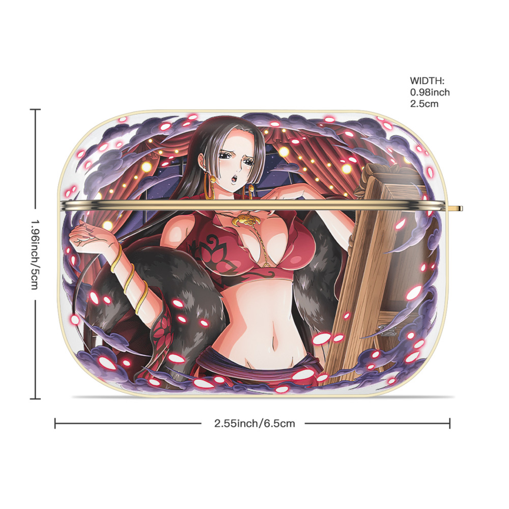 ワンピース ボア・ハンコック ONE PIECE Boa·Hancock 【AirPods Pro用】ハードシェル保護ケース｜耐衝撃・防指紋・カラビナ付き商品仕様