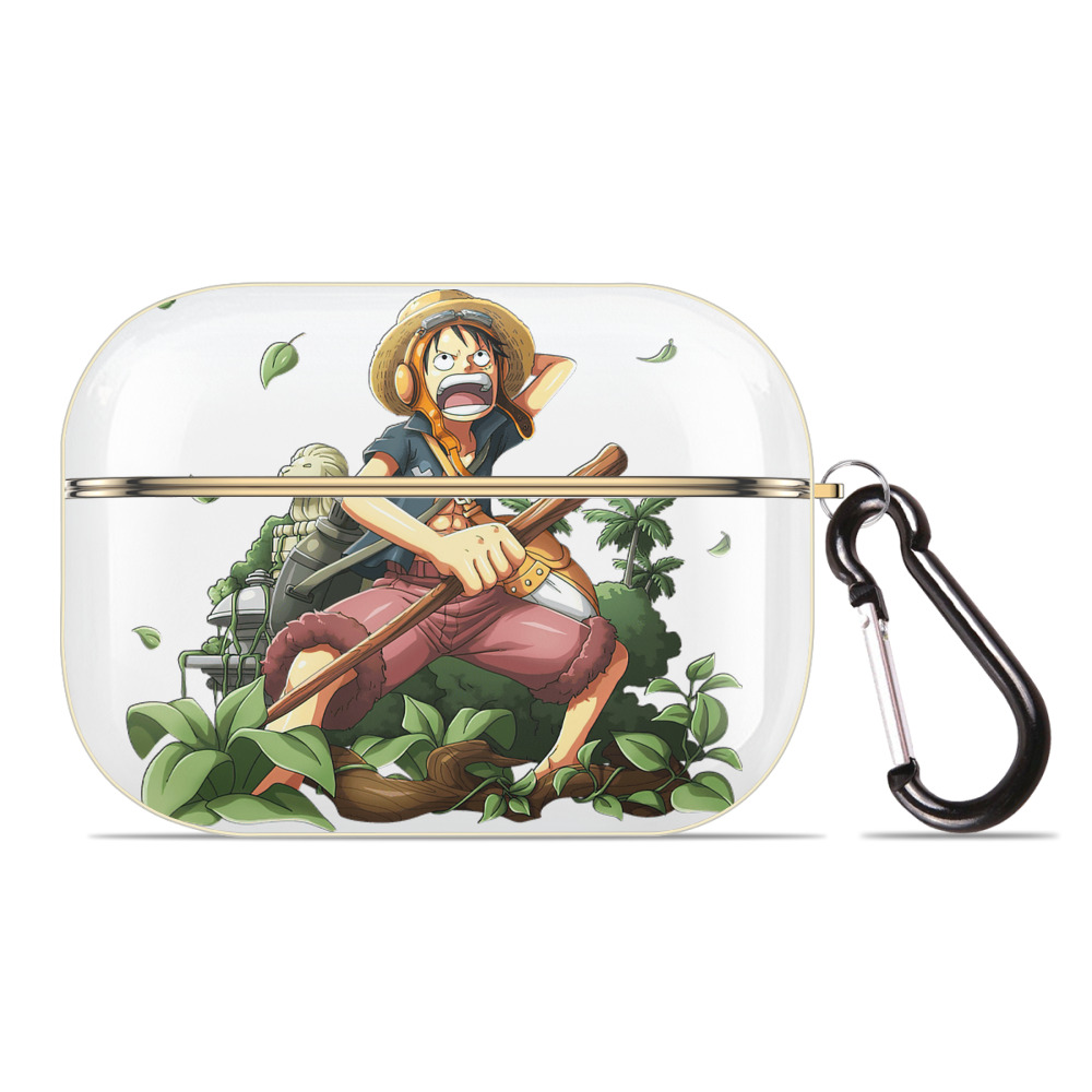 ワンピース モンキー・D・ルフィ ONE PIECE Monkey D. Luffy 【AirPods Pro用】ハードシェル保護ケース｜耐衝撃・防指紋・カラビナ付き商品仕様