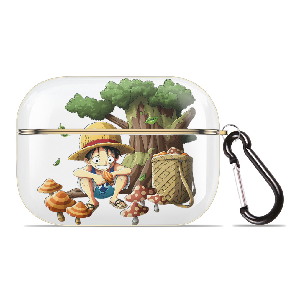 ワンピース モンキー・D・ルフィ ONE PIECE Monkey D. Luffy 【AirPods Pro用】ハードシェル保護ケース｜耐衝撃・防指紋・カラビナ付き商品仕様