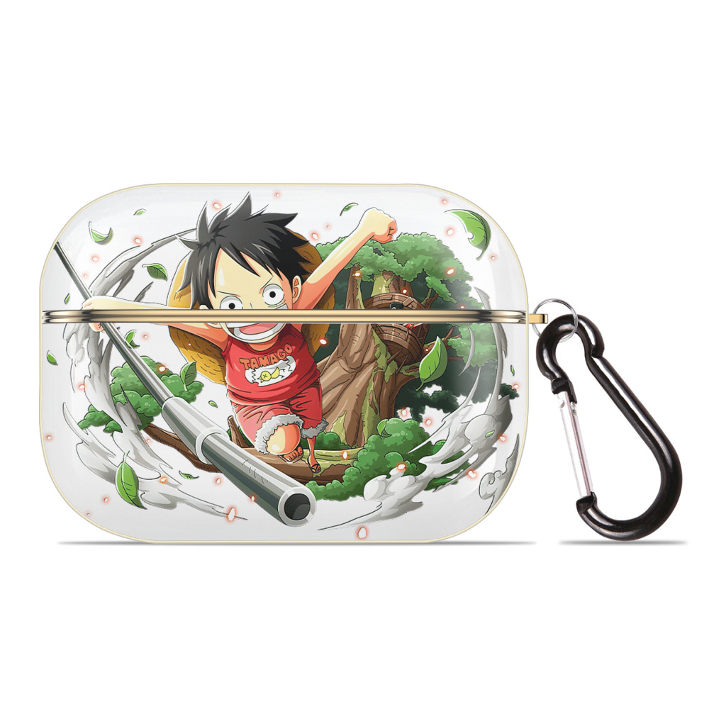 （画像用） ワンピース モンキー・D・ルフィ ONE PIECE Monkey D. Luffy 【AirPods Pro用】ハードシェル保護ケース｜耐衝撃・防指紋・カラビナ付き商品仕様