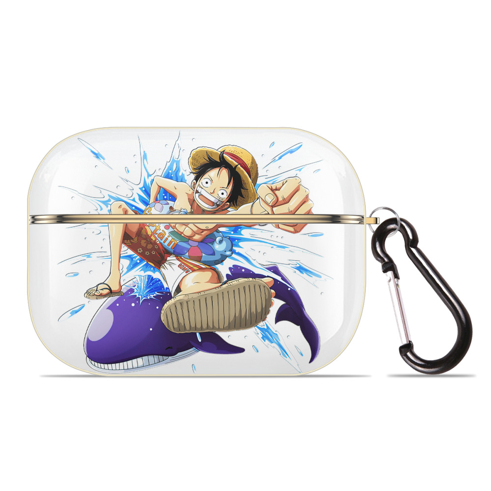 ワンピース モンキー・D・ルフィ ONE PIECE Monkey D. Luffy 【AirPods Pro用】ハードシェル保護ケース｜耐衝撃・防指紋・カラビナ付き商品仕様