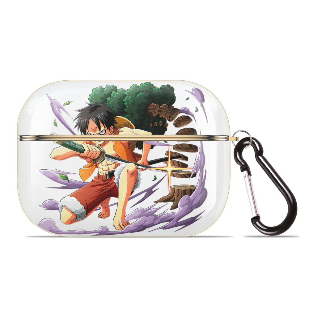 ワンピース モンキー・D・ルフィ ONE PIECE Monkey D. Luffy 【AirPods Pro用】ハードシェル保護ケース｜耐衝撃・防指紋・カラビナ付き商品仕様
