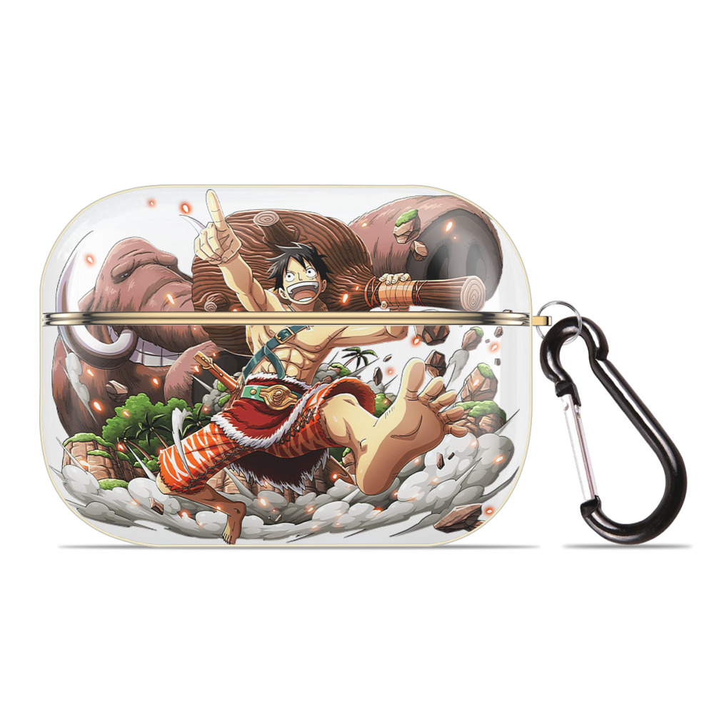 ワンピース モンキー・D・ルフィ ONE PIECE Monkey D. Luffy 【AirPods Pro用】ハードシェル保護ケース｜耐衝撃・防指紋・カラビナ付き商品仕様