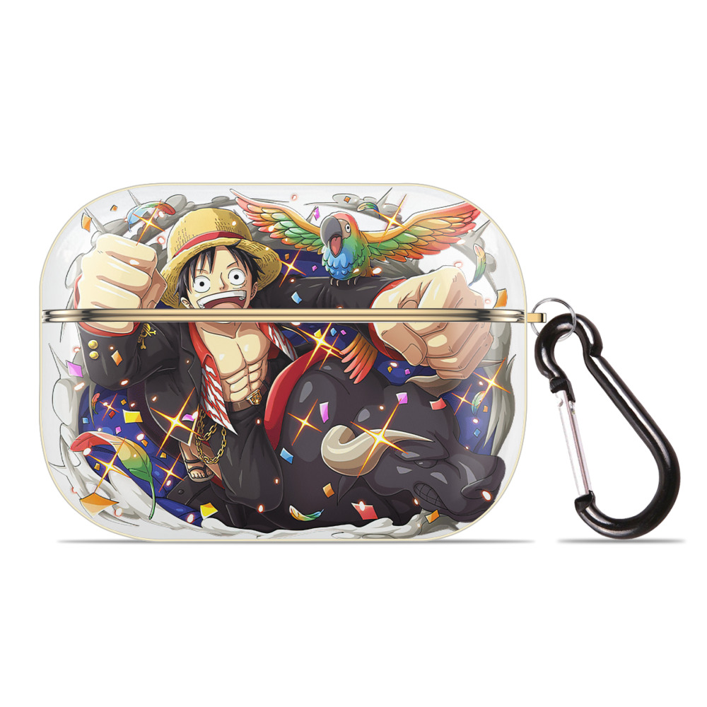 ワンピース モンキー・D・ルフィ ONE PIECE Monkey D. Luffy 【AirPods Pro用】ハードシェル保護ケース｜耐衝撃・防指紋・カラビナ付き商品仕様