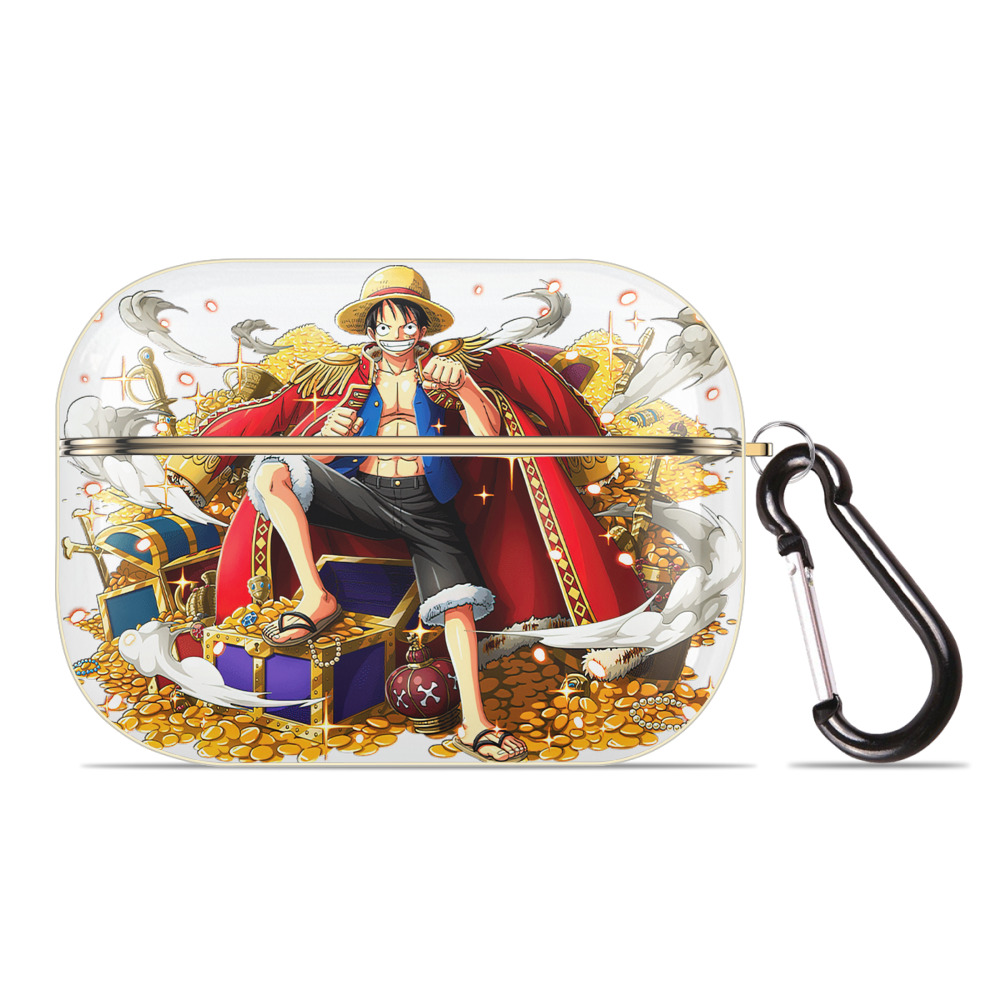 ワンピース モンキー・D・ルフィ ONE PIECE Monkey D. Luffy 【AirPods Pro用】ハードシェル保護ケース｜耐衝撃・防指紋・カラビナ付き商品仕様