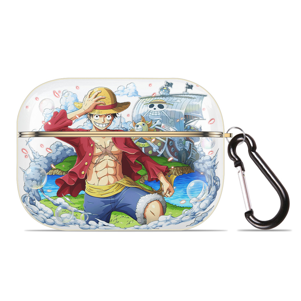 ワンピース モンキー・D・ルフィ ONE PIECE Monkey D. Luffy 【AirPods Pro用】ハードシェル保護ケース｜耐衝撃・防指紋・カラビナ付き商品仕様