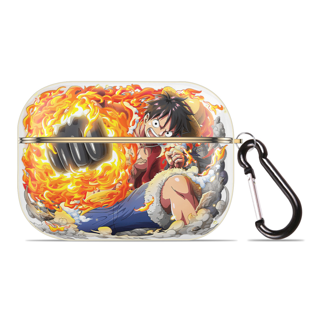 ワンピース モンキー・D・ルフィ ONE PIECE Monkey D. Luffy 【AirPods Pro用】ハードシェル保護ケース｜耐衝撃・防指紋・カラビナ付き商品仕様