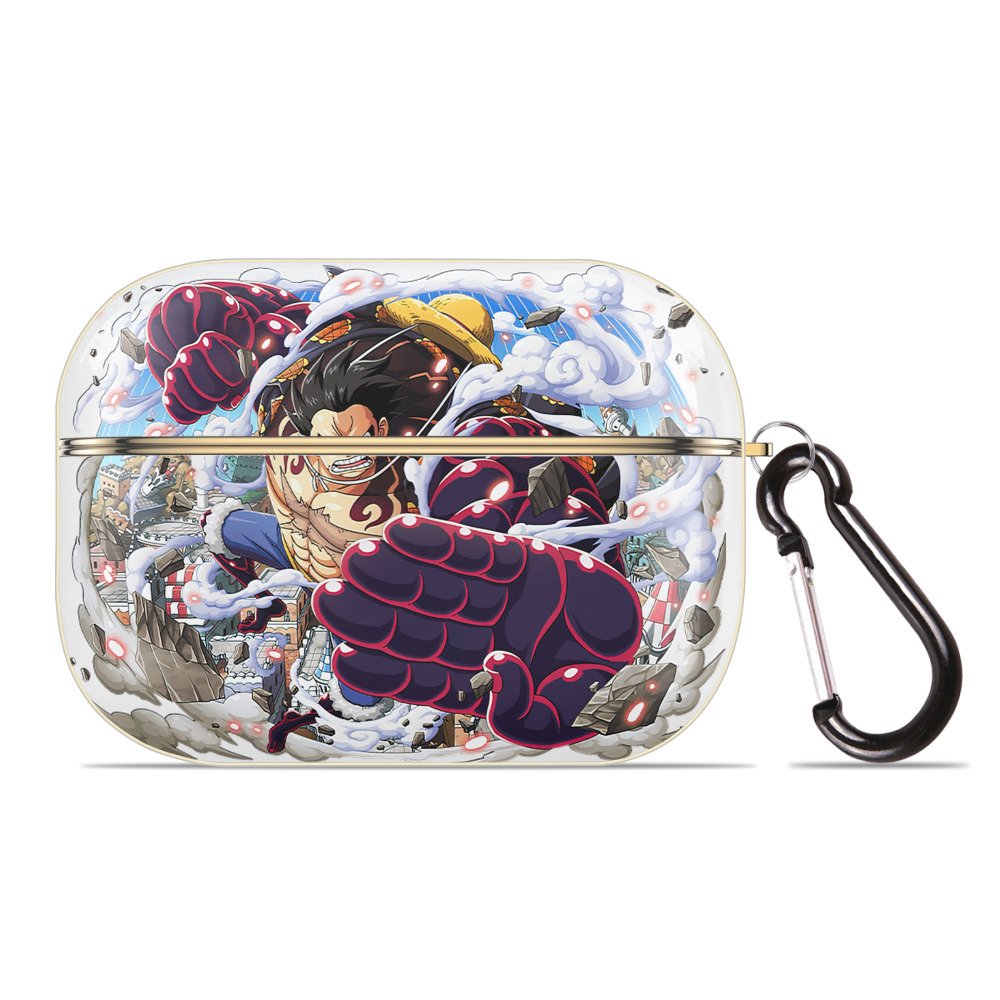 ワンピース モンキー・D・ルフィ ONE PIECE Monkey D. Luffy 【AirPods Pro用】ハードシェル保護ケース｜耐衝撃・防指紋・カラビナ付き商品仕様