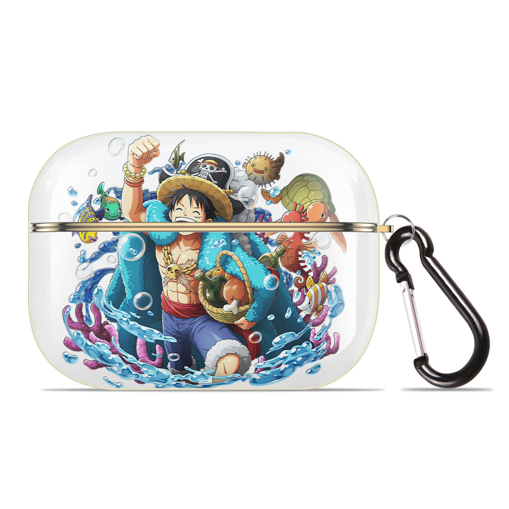 ワンピース モンキー・D・ルフィ ONE PIECE Monkey D. Luffy 【AirPods Pro用】ハードシェル保護ケース｜耐衝撃・防指紋・カラビナ付き商品仕様