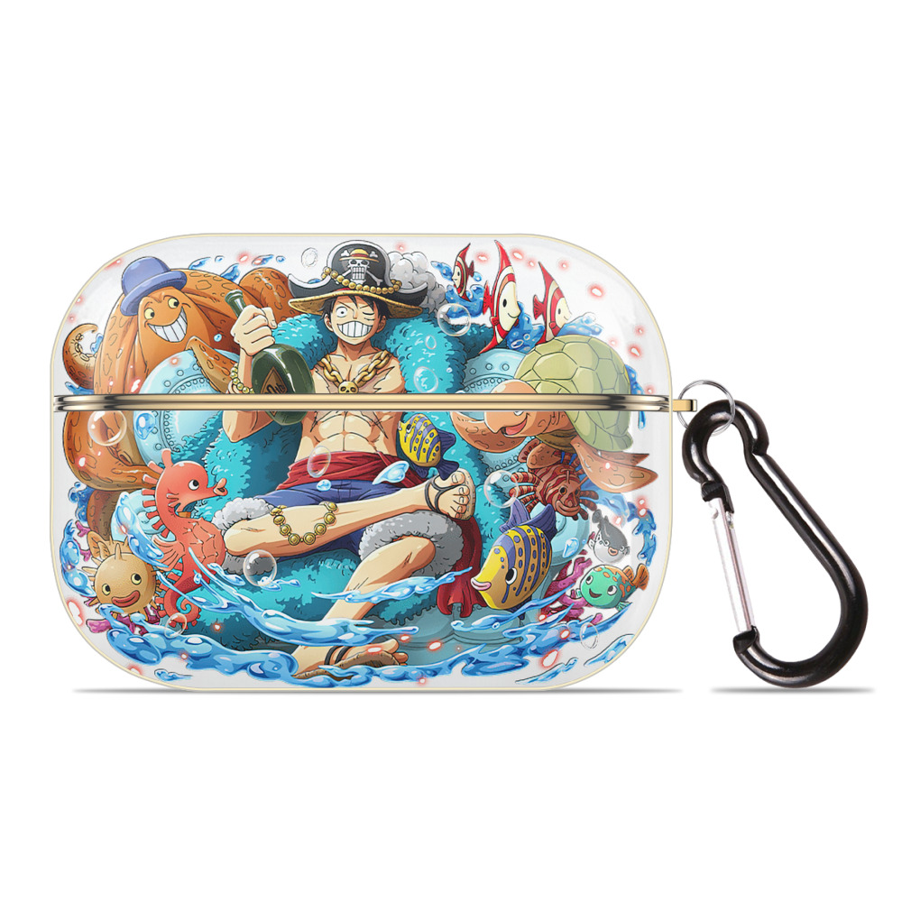 ワンピース モンキー・D・ルフィ ONE PIECE Monkey D. Luffy 【AirPods Pro用】ハードシェル保護ケース｜耐衝撃・防指紋・カラビナ付き商品仕様