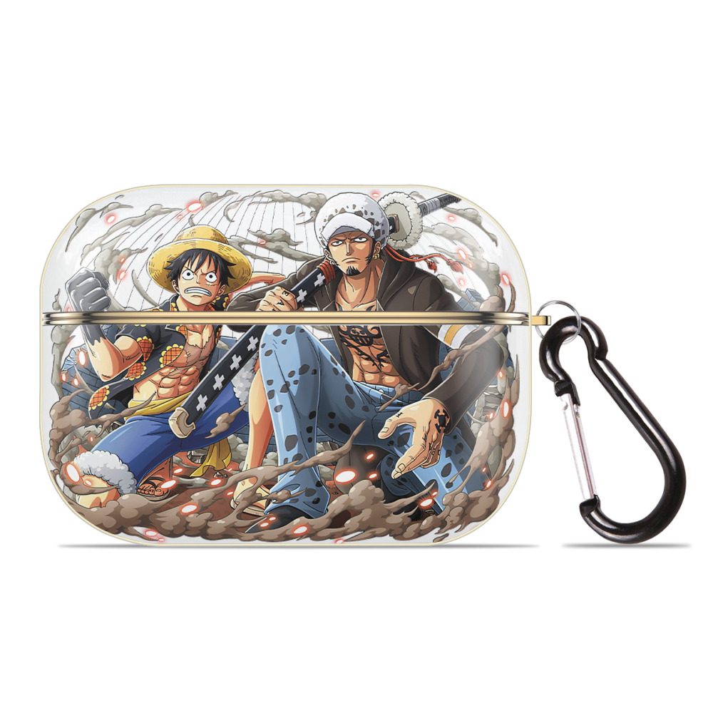 ワンピース モンキー・D・ルフィ ONE PIECE Monkey D. Luffy 【AirPods Pro用】ハードシェル保護ケース｜耐衝撃・防指紋・カラビナ付き商品仕様