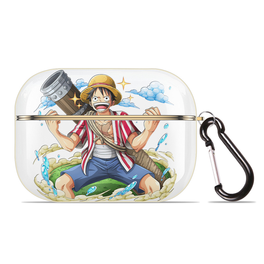 ワンピース モンキー・D・ルフィ ONE PIECE Monkey D. Luffy 【AirPods Pro用】ハードシェル保護ケース｜耐衝撃・防指紋・カラビナ付き商品仕様