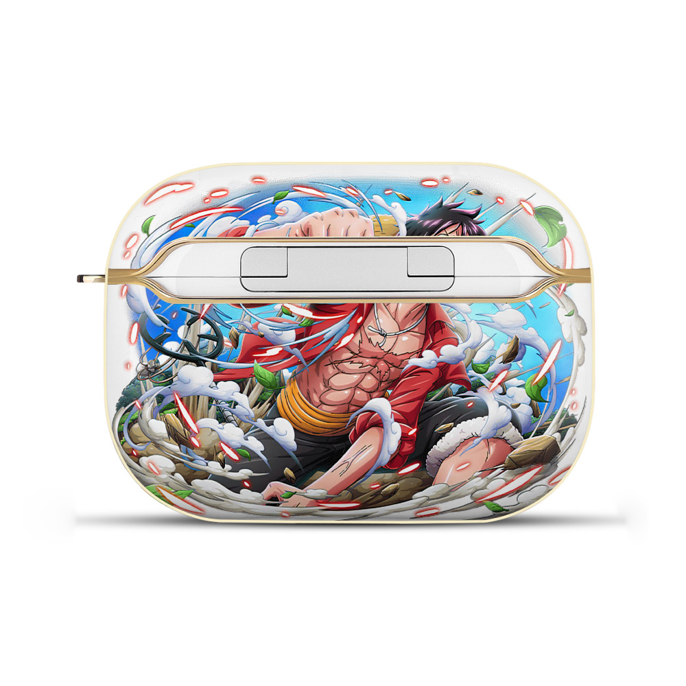 ワンピース モンキー・D・ルフィ ONE PIECE Monkey D. Luffy 【AirPods Pro用】ハードシェル保護ケース｜耐衝撃・防指紋・カラビナ付き商品仕様