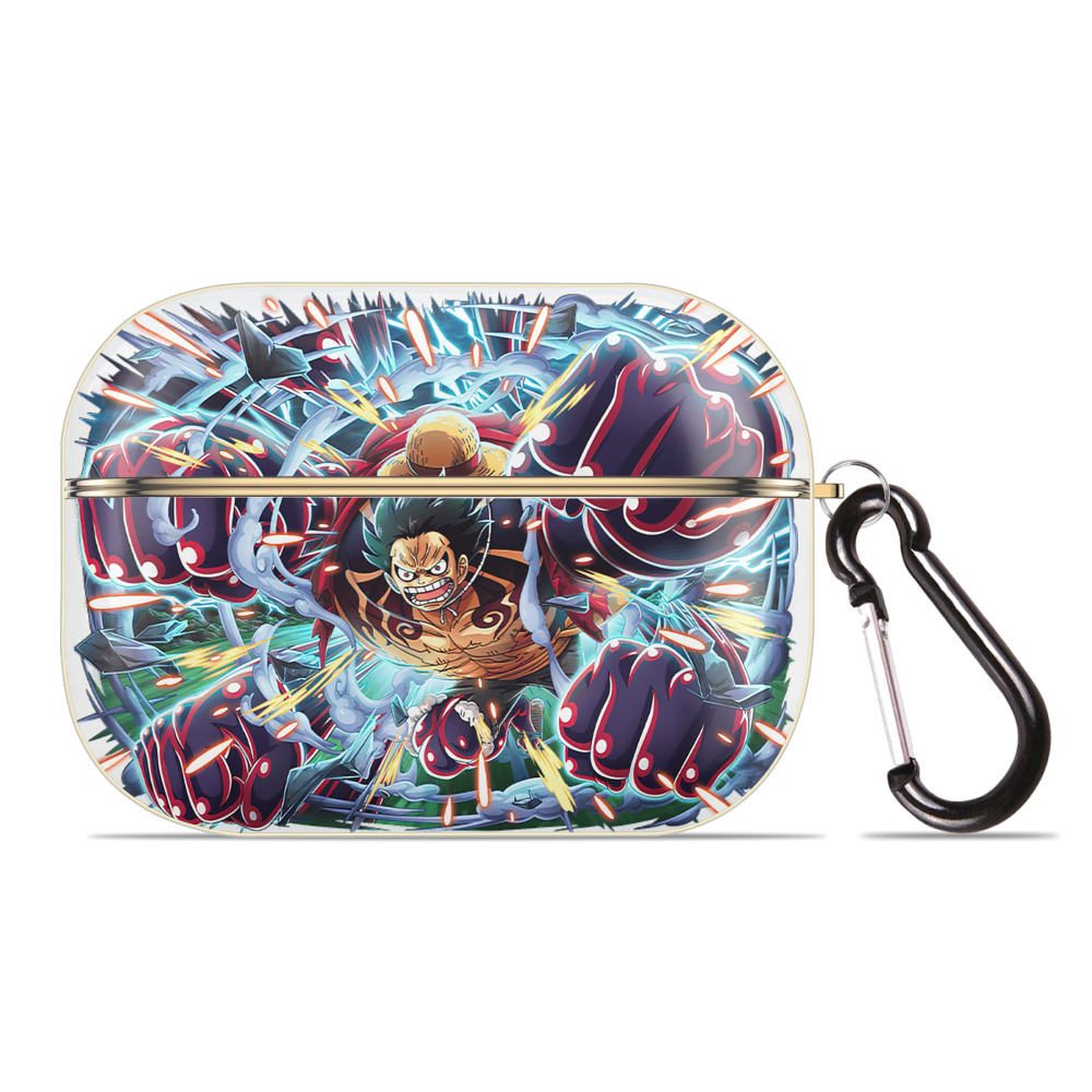 ワンピース モンキー・D・ルフィ ONE PIECE Monkey D. Luffy 【AirPods Pro用】ハードシェル保護ケース｜耐衝撃・防指紋・カラビナ付き商品仕様