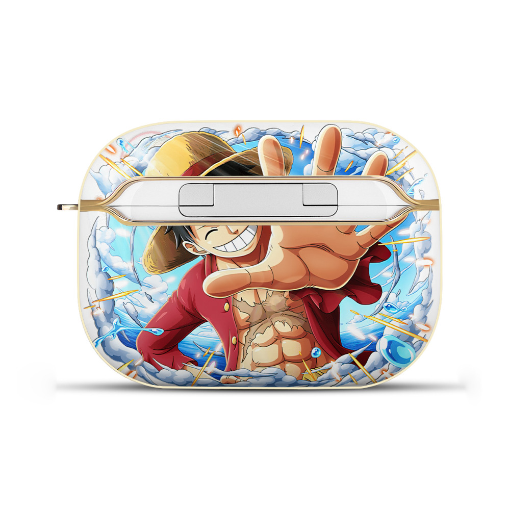 ワンピース モンキー・D・ルフィ ONE PIECE Monkey D. Luffy 【AirPods Pro用】ハードシェル保護ケース｜耐衝撃・防指紋・カラビナ付き商品仕様