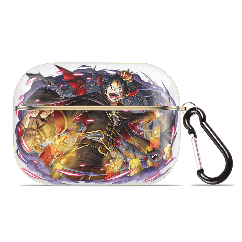 ワンピース モンキー・D・ルフィ ONE PIECE Monkey D. Luffy 【AirPods Pro用】ハードシェル保護ケース｜耐衝撃・防指紋・カラビナ付き商品仕様