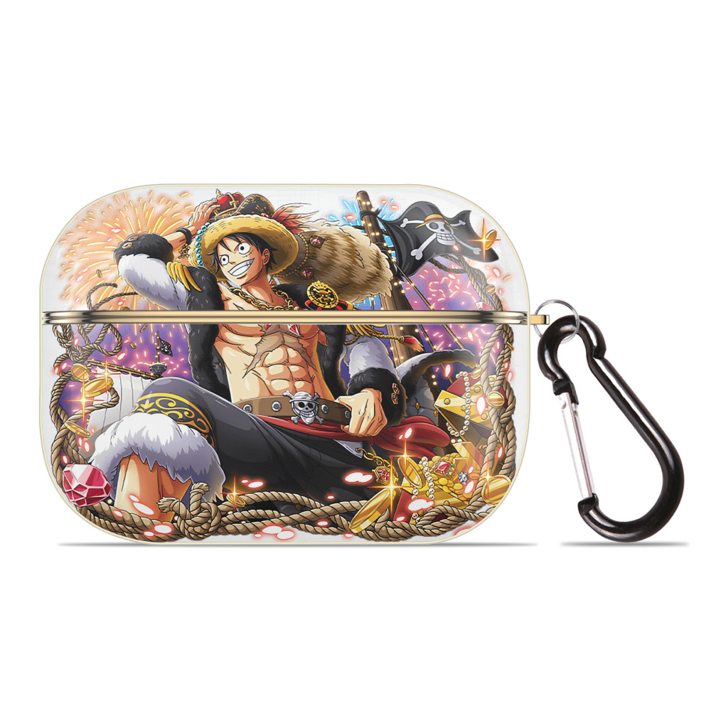 ワンピース モンキー・D・ルフィ ONE PIECE Monkey D. Luffy 【AirPods Pro用】ハードシェル保護ケース｜耐衝撃・防指紋・カラビナ付き商品仕様
