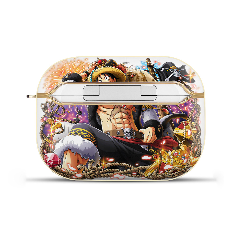 ワンピース モンキー・D・ルフィ ONE PIECE Monkey D. Luffy 【AirPods Pro用】ハードシェル保護ケース｜耐衝撃・防指紋・カラビナ付き商品仕様