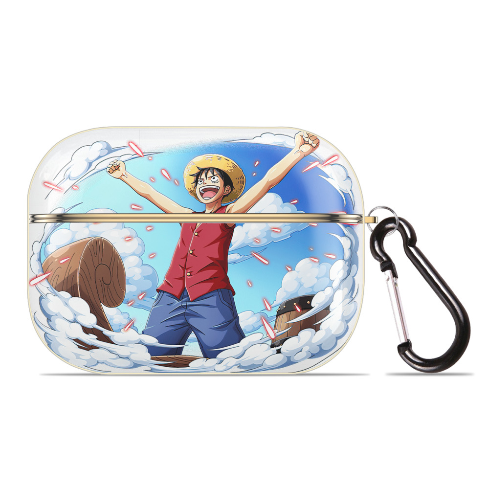 ワンピース モンキー・D・ルフィ ONE PIECE Monkey D. Luffy 【AirPods Pro用】ハードシェル保護ケース｜耐衝撃・防指紋・カラビナ付き商品仕様