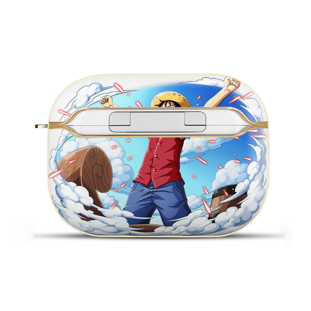ワンピース モンキー・D・ルフィ ONE PIECE Monkey D. Luffy 【AirPods Pro用】ハードシェル保護ケース｜耐衝撃・防指紋・カラビナ付き商品仕様